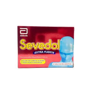 SEVEDOL EXTRA FUERTE CAJA X 8 TABLETAS